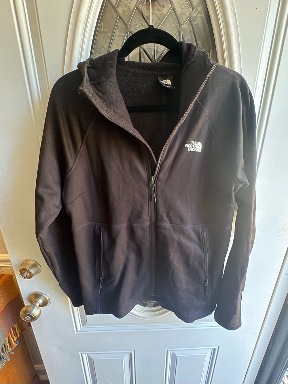 The North Face Canyonlands Hoodie Women’s L Black Full Zip Fleece Jacket